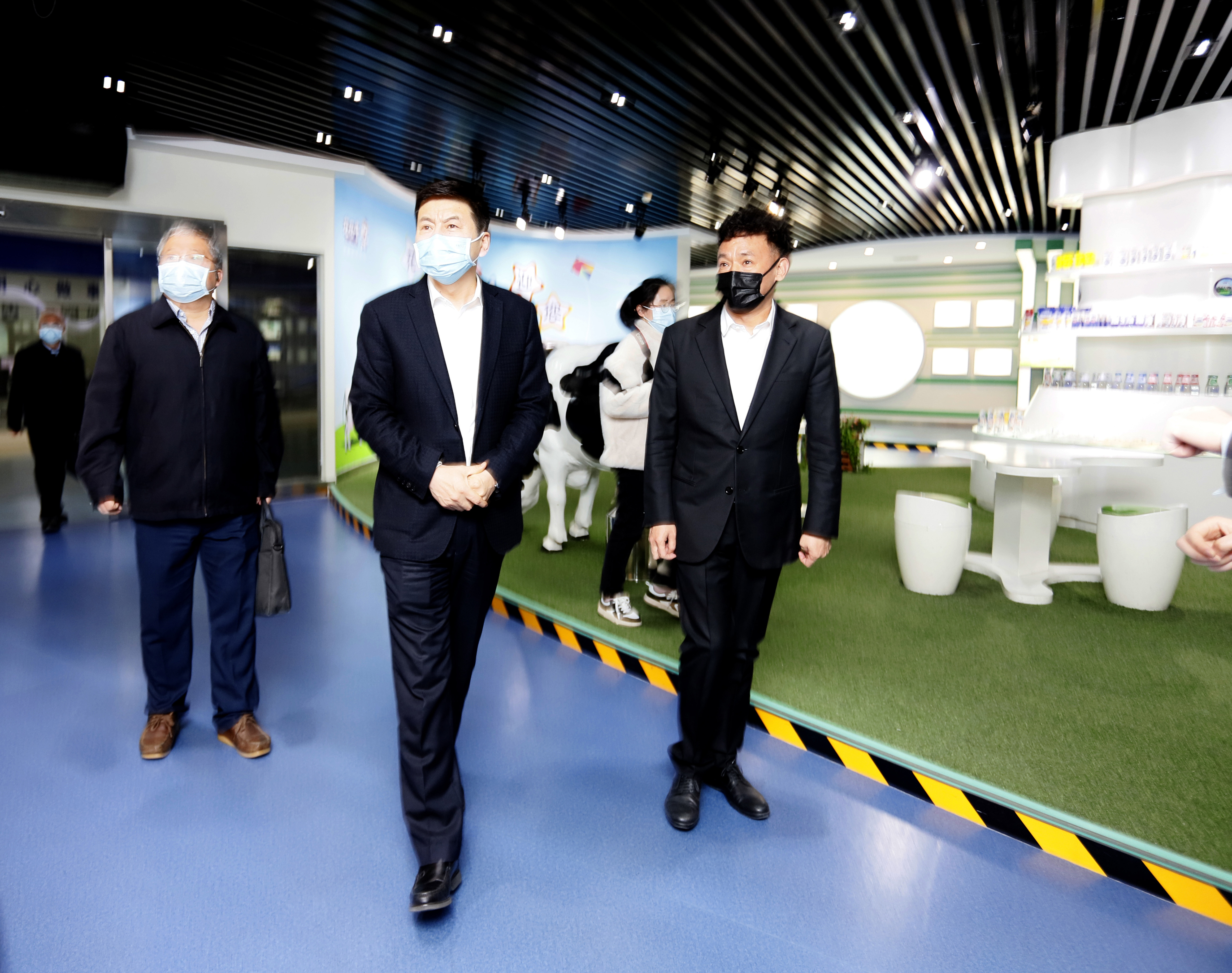 河南省委常委、副省长费东斌莅临 好博在线_好博在线（中国）乳业集团调研