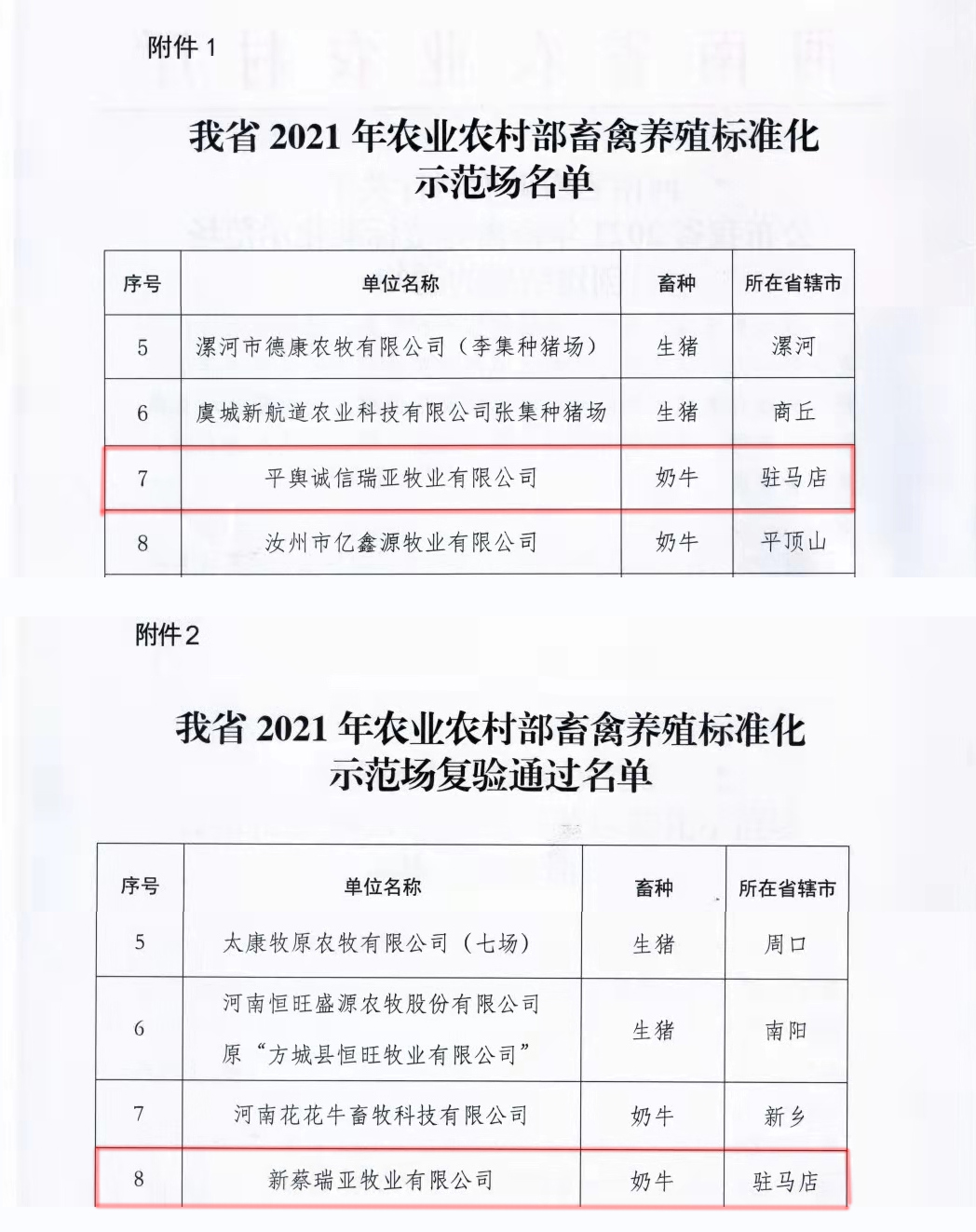 好博在线_好博在线（中国）两座自有牧场入选 河南省农业农村厅2021年度畜禽养殖标准化示范场