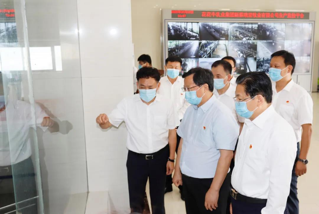 快讯 | 河南省委常委、省纪委书记、省监委主任任正晓莅临好博在线_好博在线（中国）乳业集团新蔡瑞亚牧场调研