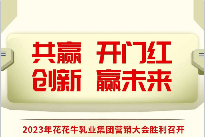 共赢 开门红·创新 赢未来｜好博在线_好博在线（中国）乳业集团召开2023年度营销大会