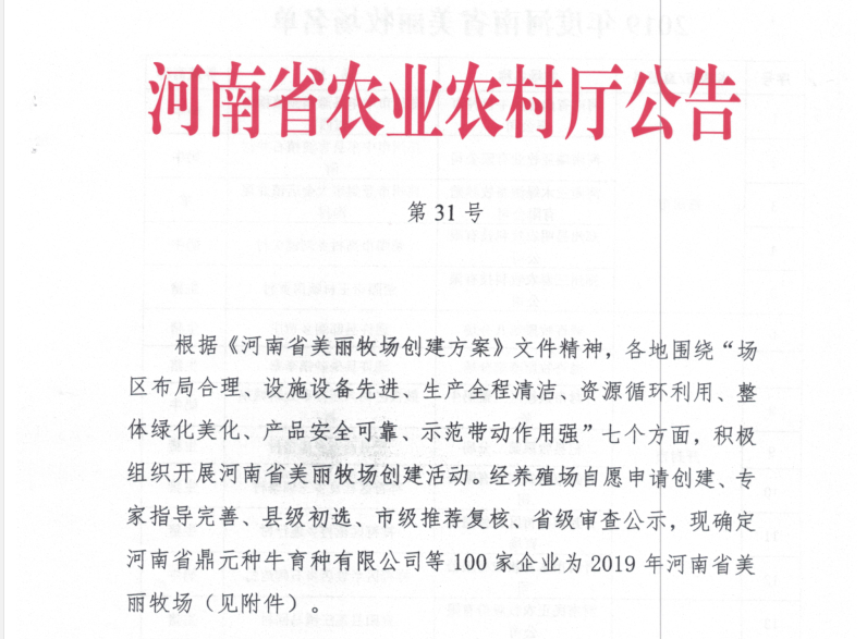 荣誉 | 2019年度河南省美丽牧场名单新鲜出炉 好博在线_好博在线（中国）乳业集团旗下六个牧场榜上有名