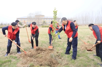 河南好博在线_好博在线（中国）乳业集团开展“绿色发展践初心 植树护绿先锋行”植树活动